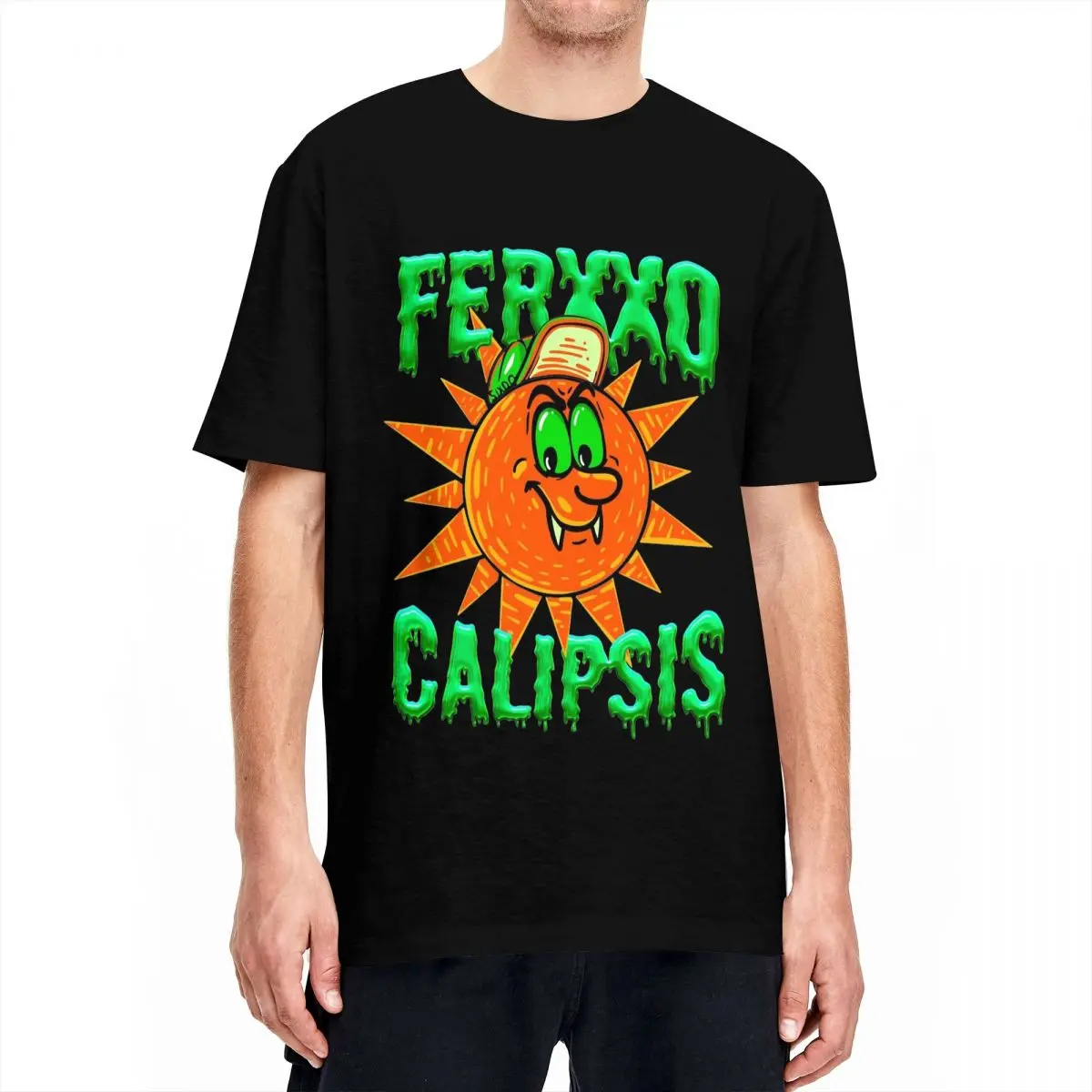 Feid Ferxxo Calipsis 2024 Tour T Shirts Men Women Pure Cotton Funny T-Shirts Crewneck Tee Shirt Short Sleeve Tops Plus Size