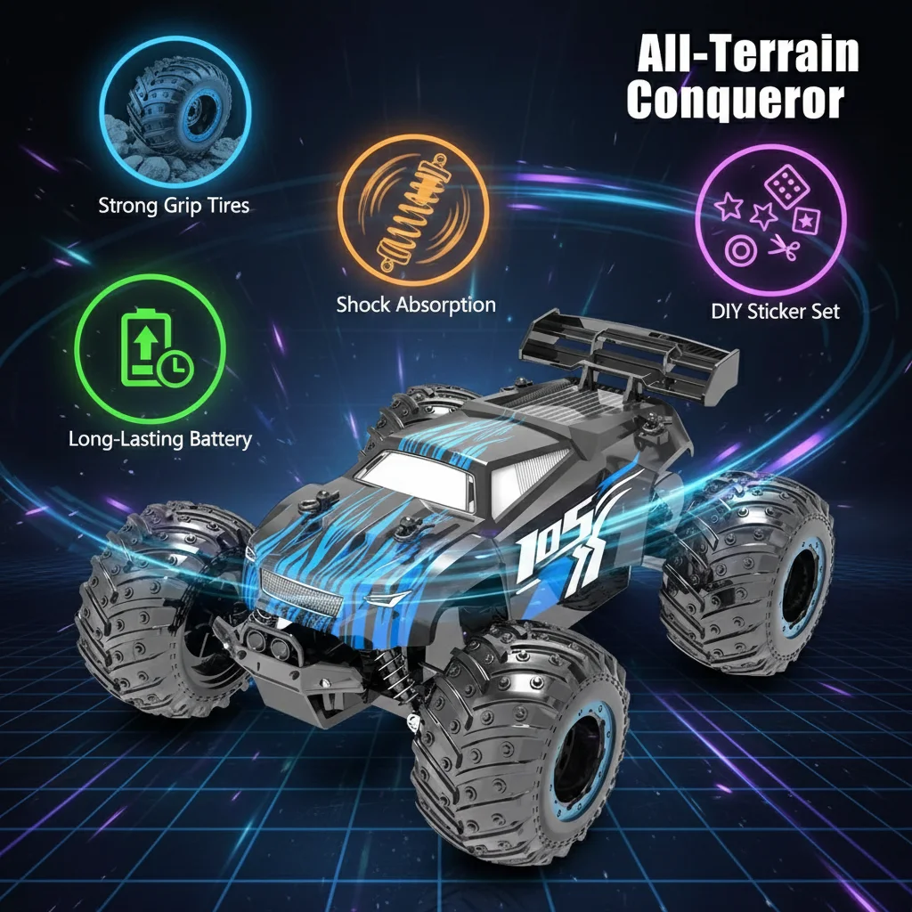 JJRC Remote Control Car 25KM/h With Led Lights 2.4G Inductor RC Off-Road Cars High Speed Brushless Motor Children Toys Gift