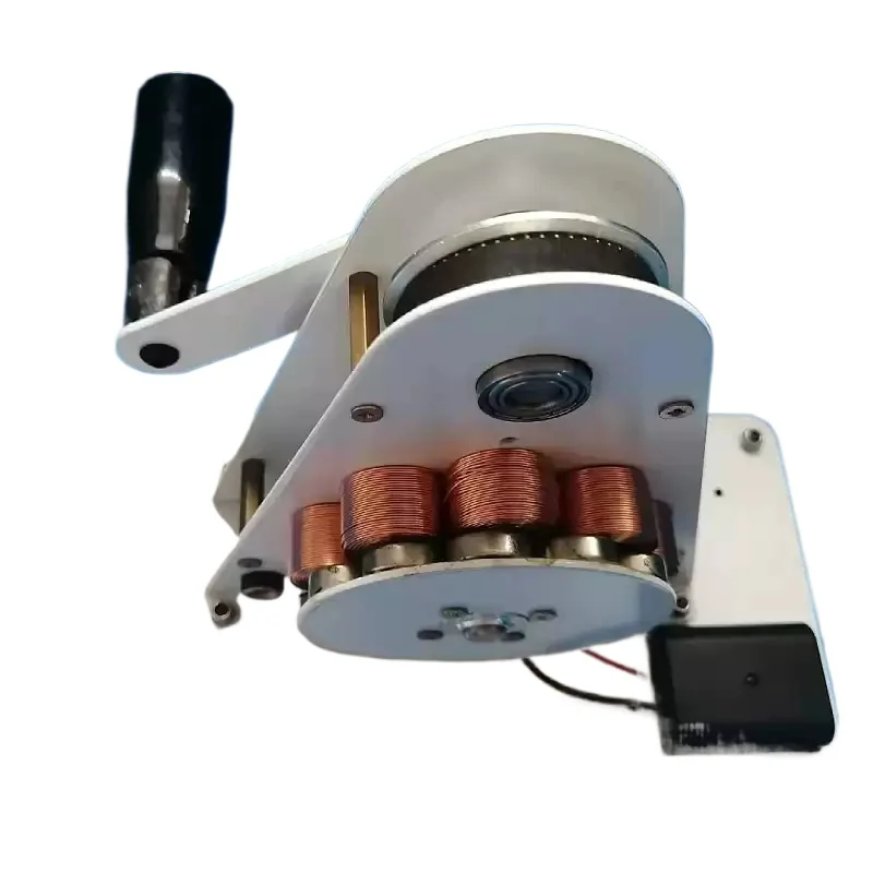 12V 50W Hand Crank Permanent Magnet Mini Generator Emergency Mobile Phone Charging Physical Electromagnetic Power Generator