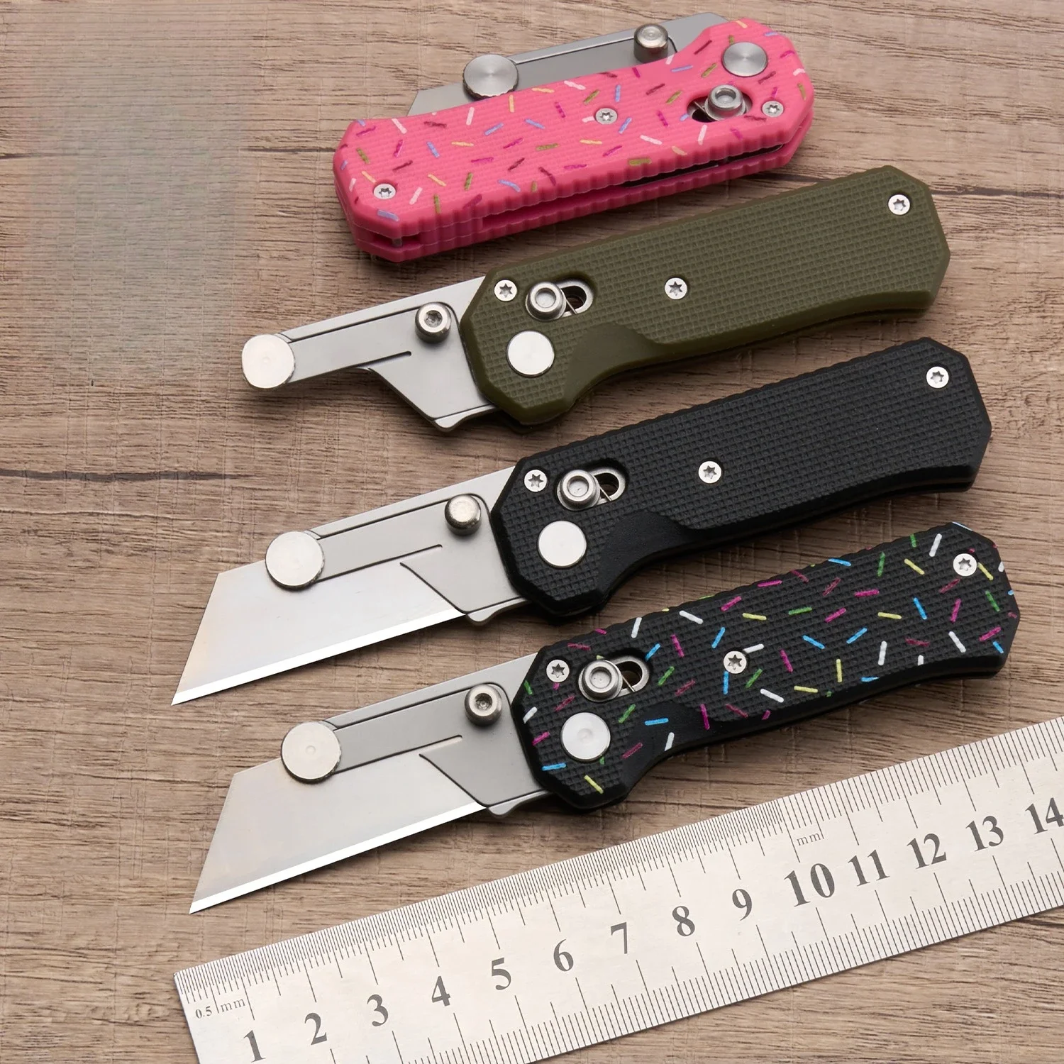 2026 new 420 steel G10 handle hand folding knife portable art knife high hardness unpacking with blade gift box