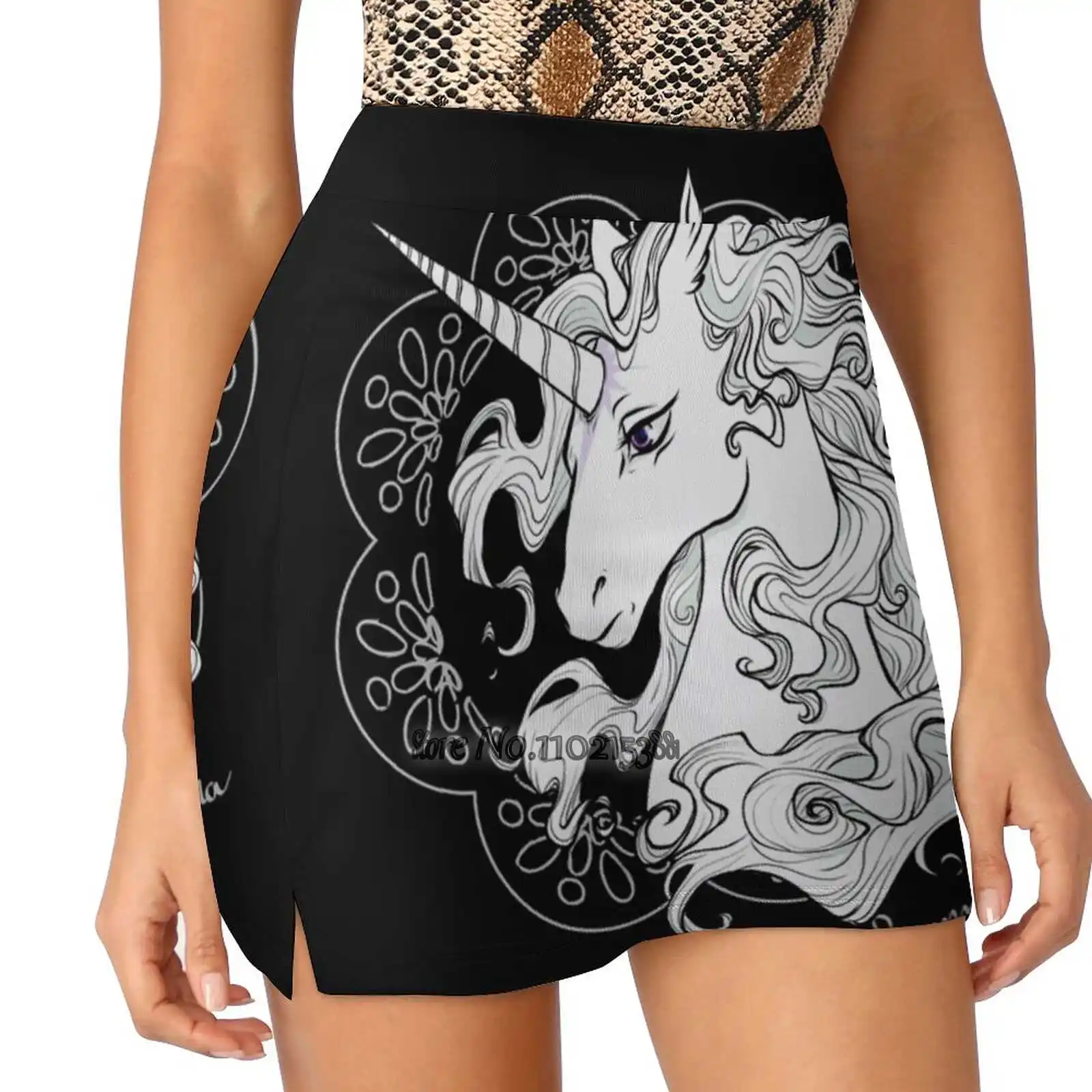 Der letzte einhorn (schwarz) tennis golfrock sexy a-line harajuku shorts rock mit telefon taschen skort rbpartner programm die