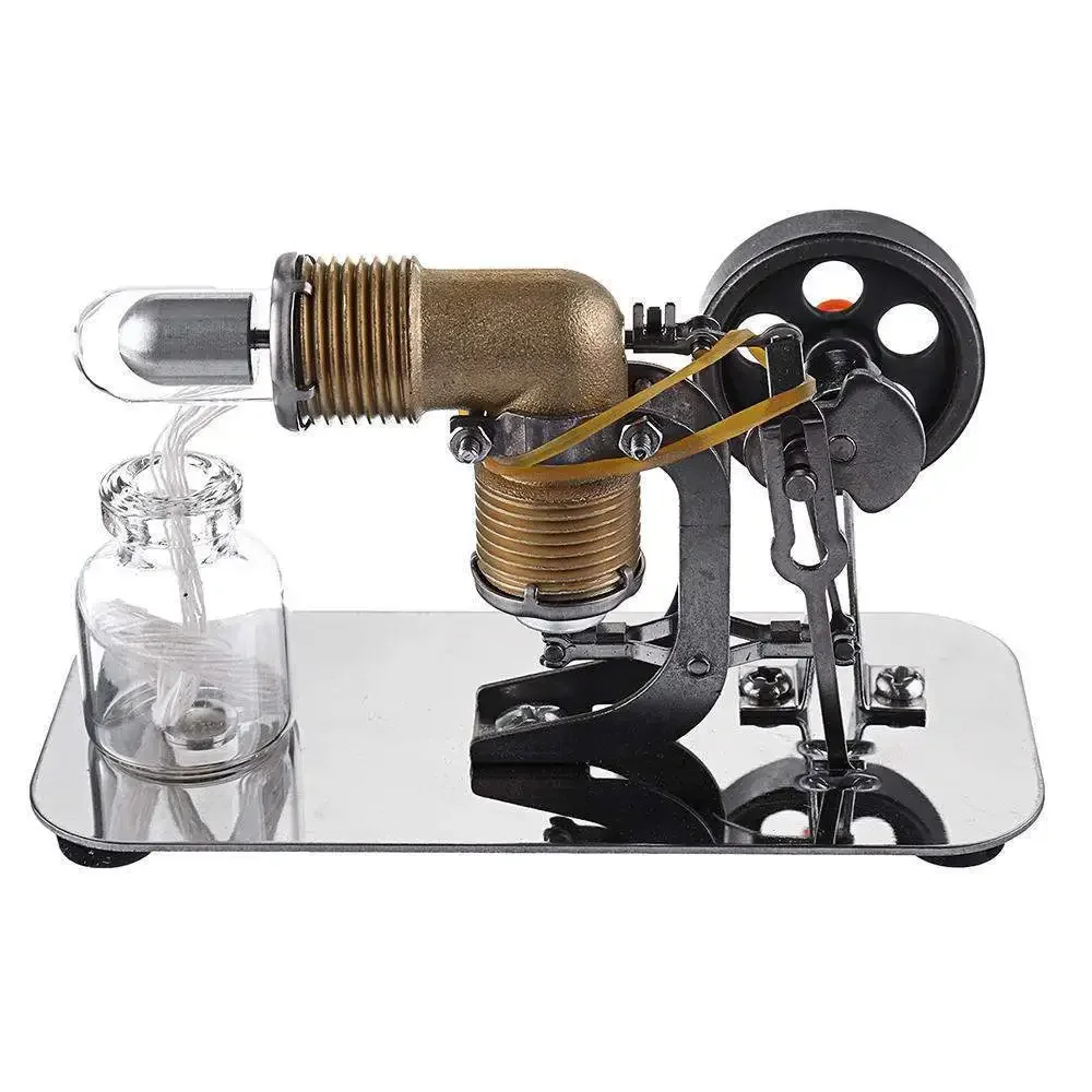 Mini Hot Air Stirling Engine Motor Model Kits Science Experimental Equipment Physics Toy