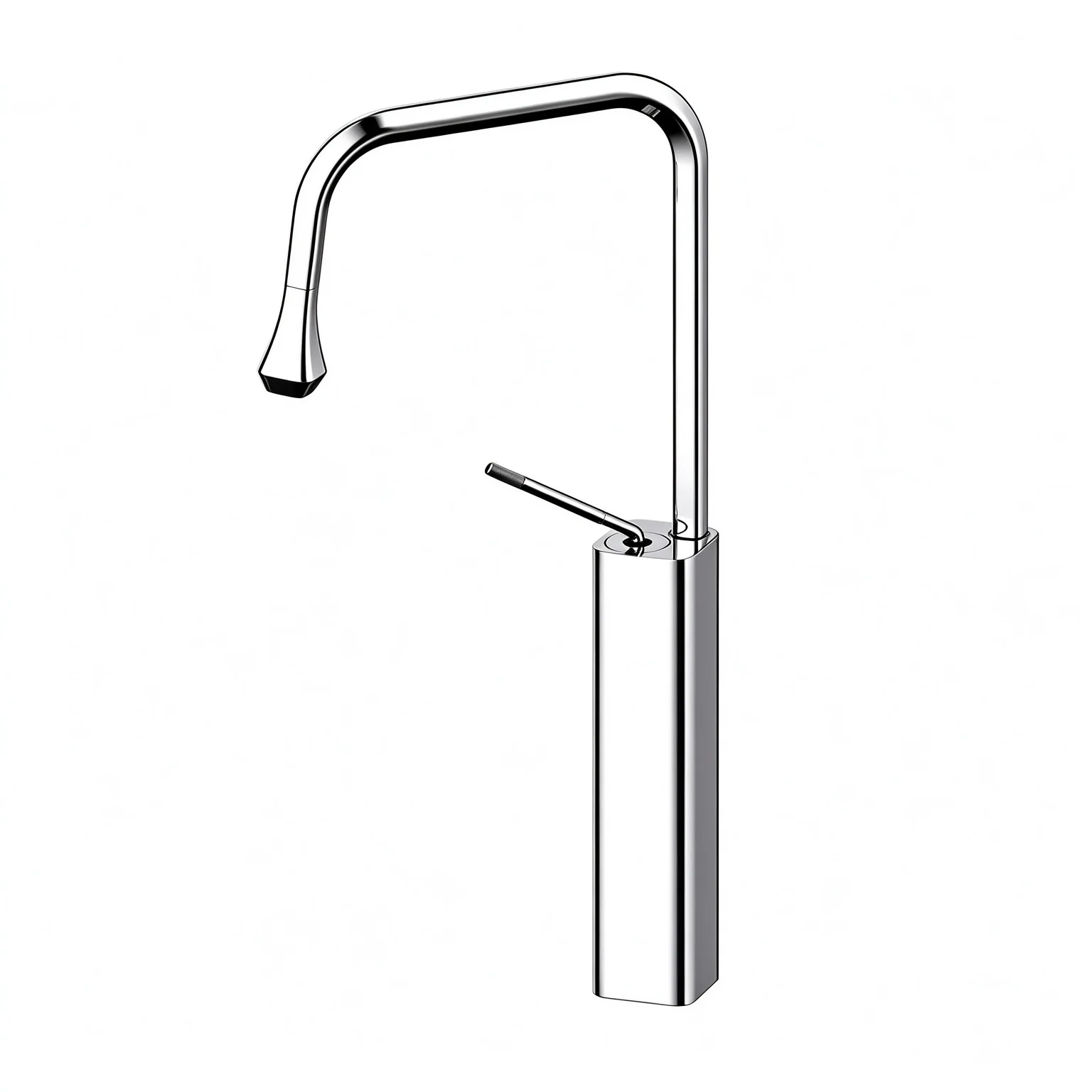 Kitchen Vessel Sink Faucet 360° Swivel Single Handle Hot Cold Mixer Tap Brass Minimalist Modern Countertop Bar Sink Water Tap