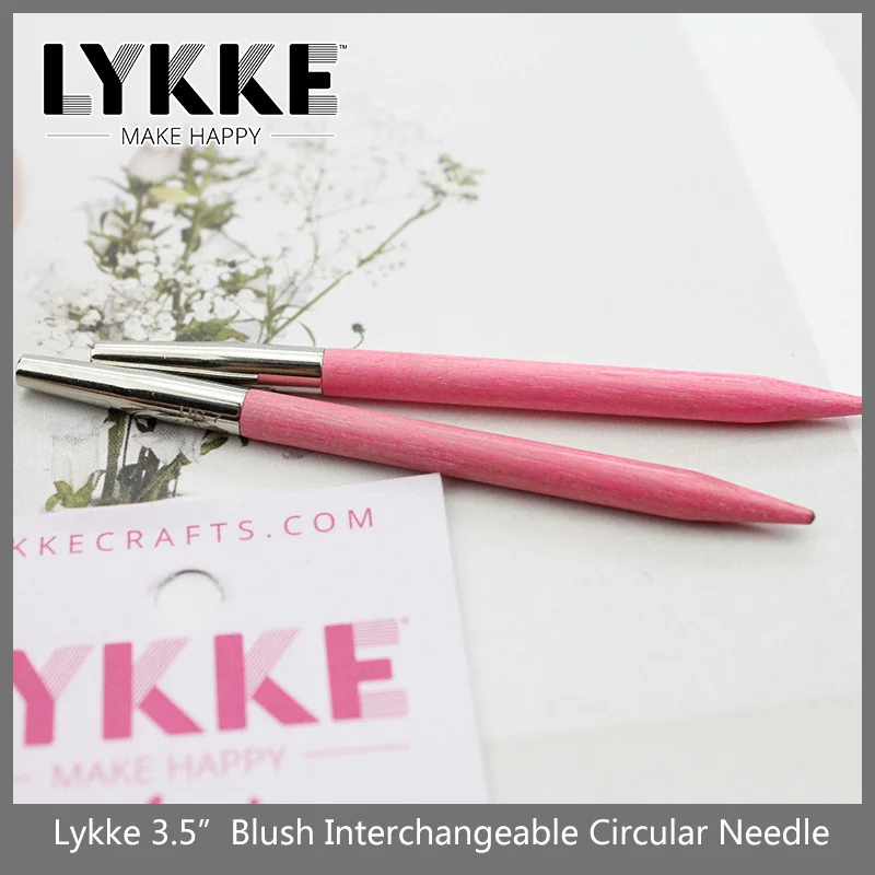 LYKKE Blush 3.5\'\'/7cm Interchangeable Knitting Needles Tip