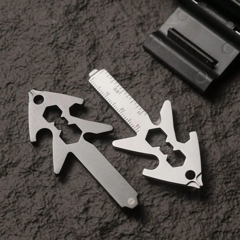 Stainless Steel EDC Multitool Card Wallet Size Bottle Opener For Men Outdoor Camping
