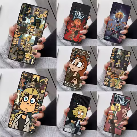 Hot Metal Family Phone Case For Samsung Galaxy S23 S21 S20 FE S24 S22 Ultra Note20 S10 S9 S8 Plus A40 A52 A12 A13 A53