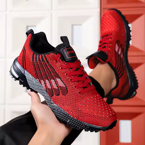 YRZL Mens Running Shoes Wear Resistant Breathable Mesh Athletic Jogging Sneakers Men Non Slip Casual Sports Shoes for Men