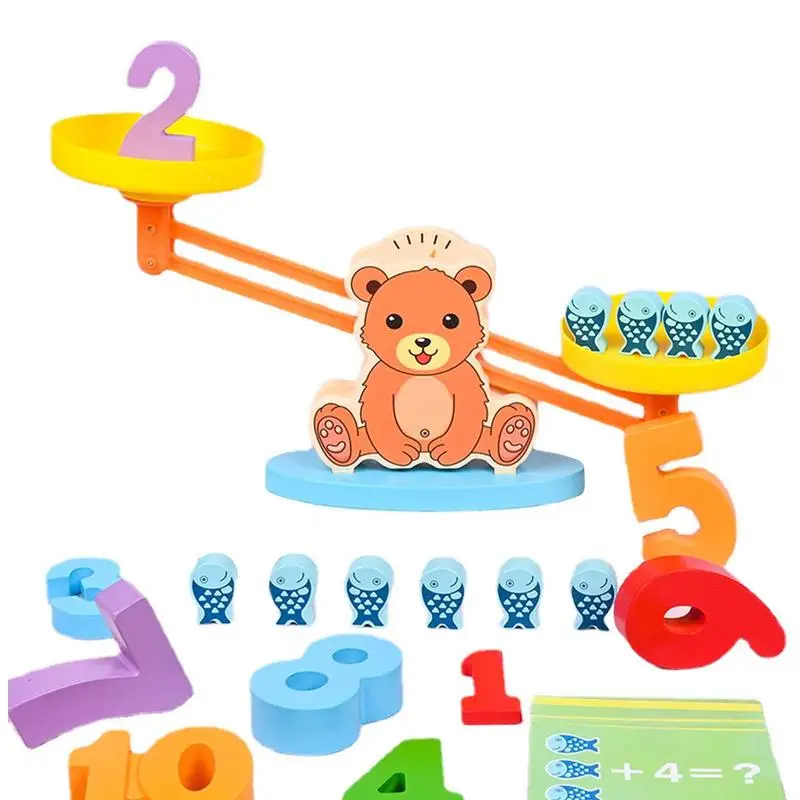 

Bear Balance Game Bear Design Number Recognition For Preschooler Kindergarten Math Games Math Educational Kindergarten Number