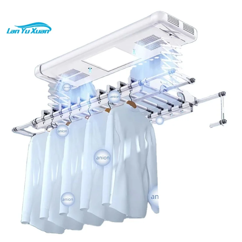 

LED Aluminium Alloy Drying Rack WiFi Controlled Android Operated Smart Home Foldable Ceiling Mounted Hot Selling Item