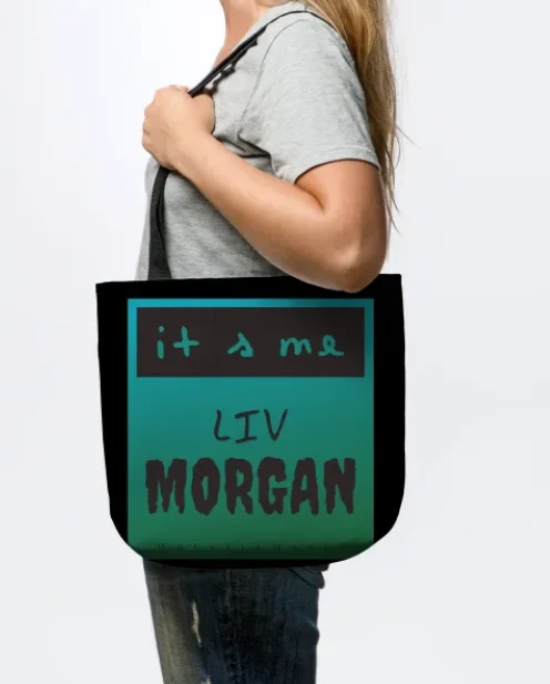 Liv Morgan Merch Shoulder Canvas Bag New Logo Backpack Summer Women Fashion Casual Bag
