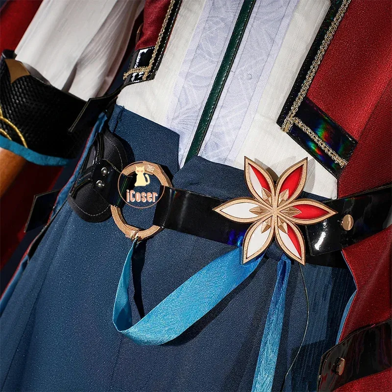 Honkai Star Rail Jiaoqiu Cosplay Costume Wig Uniform Headwear Foxian Xianzhou Yaoqing Feixiao Halloween Party Women Men iCosera;