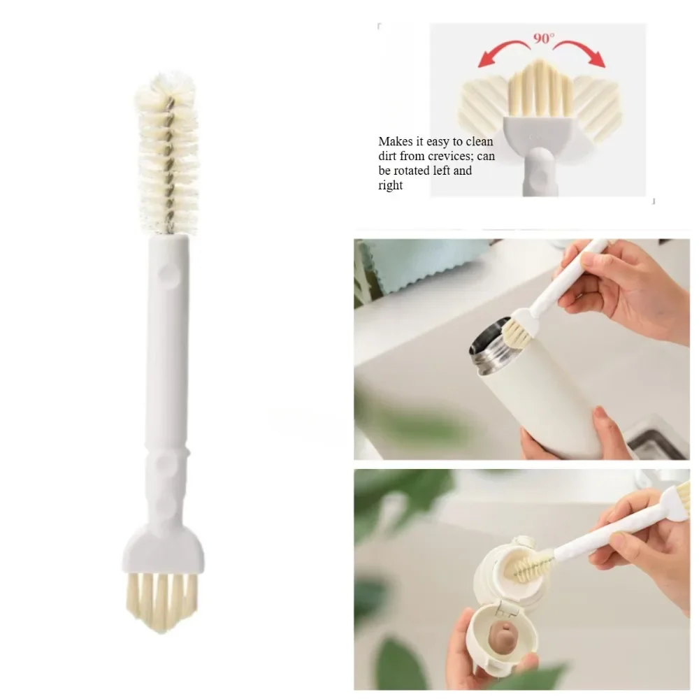 1Pc Dual-Head Gap Cleaning Brush, Multi Purpose Crevice Cleaner for Pot Lid, Stove, Rice Cooker & Sink