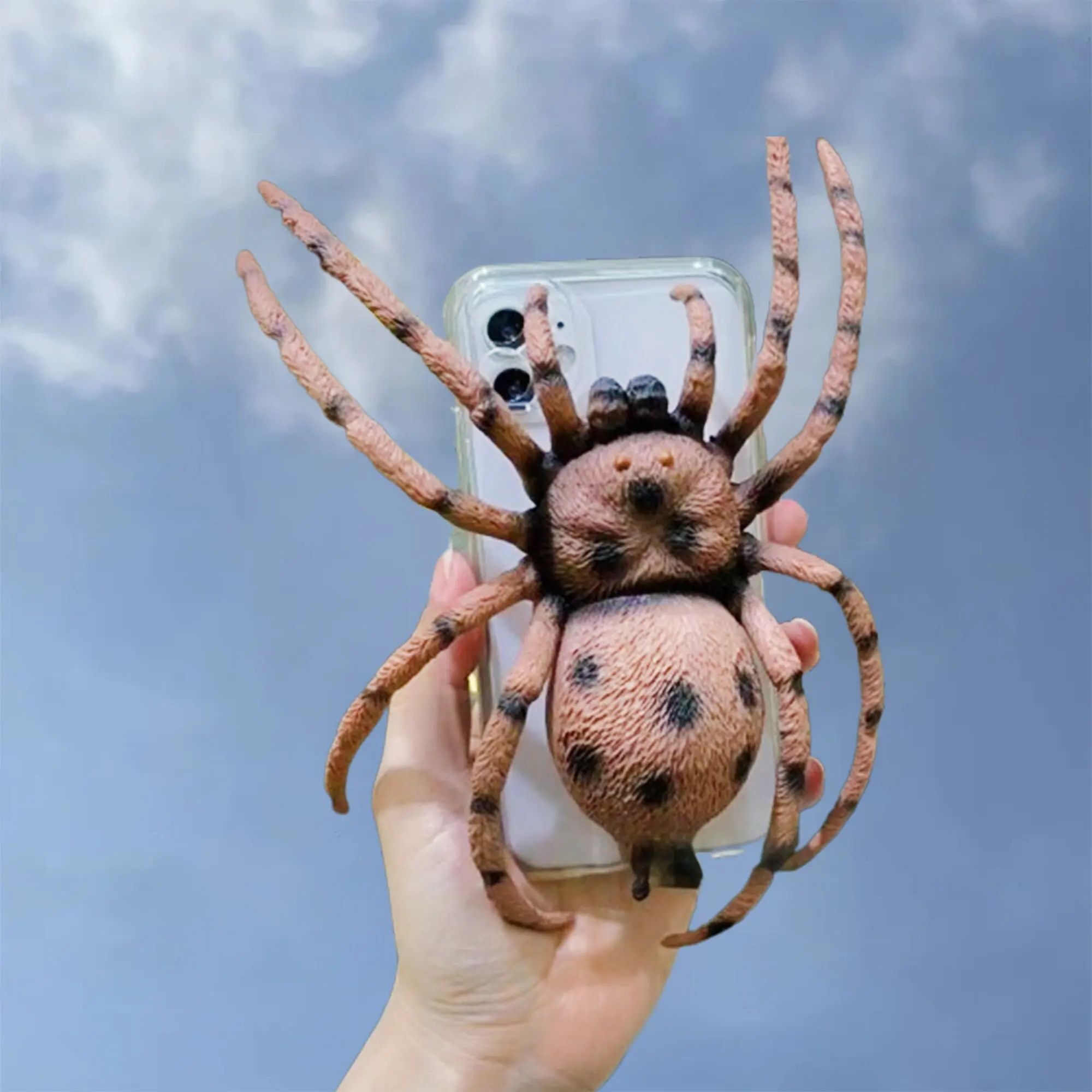 

Horror Simulation Giant Spider iPhone Case for iPhone 7 8 11 12 13 14 15 16 Pro Max Case, Gag Gift for Her