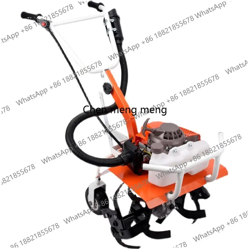 Micro tiller agricultural small ditch tillage machine translation soil artifact tillage loosening soil plowing rotary tiller