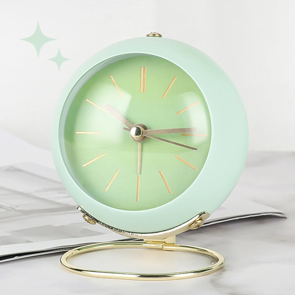 Classic Simple Small Table Clock Gentle Night Light For Dark Hours For Teens Elders Kids AdultEnergy-Efficient & Portable