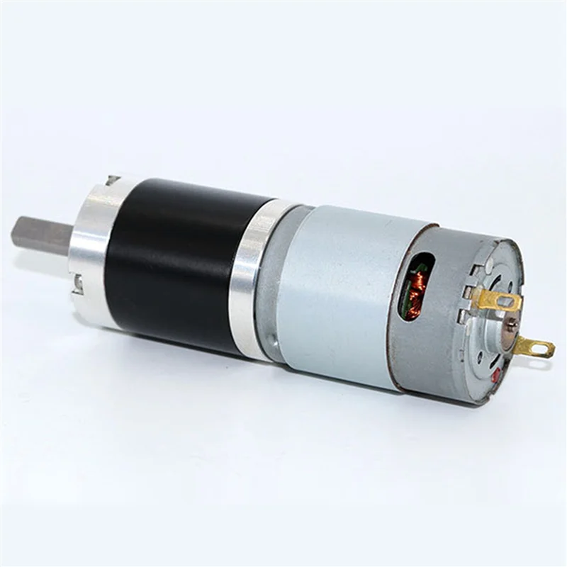 ABMH-2X 385 Planetary Gearbox Miniature DC Deceleration Motor Speed Regulation Low Noise Small 24V Motor Accessories 63 Rpm