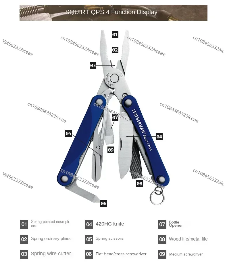 Ps4 Edc Mini Outdoor Multi-Purpose Tool Clamp