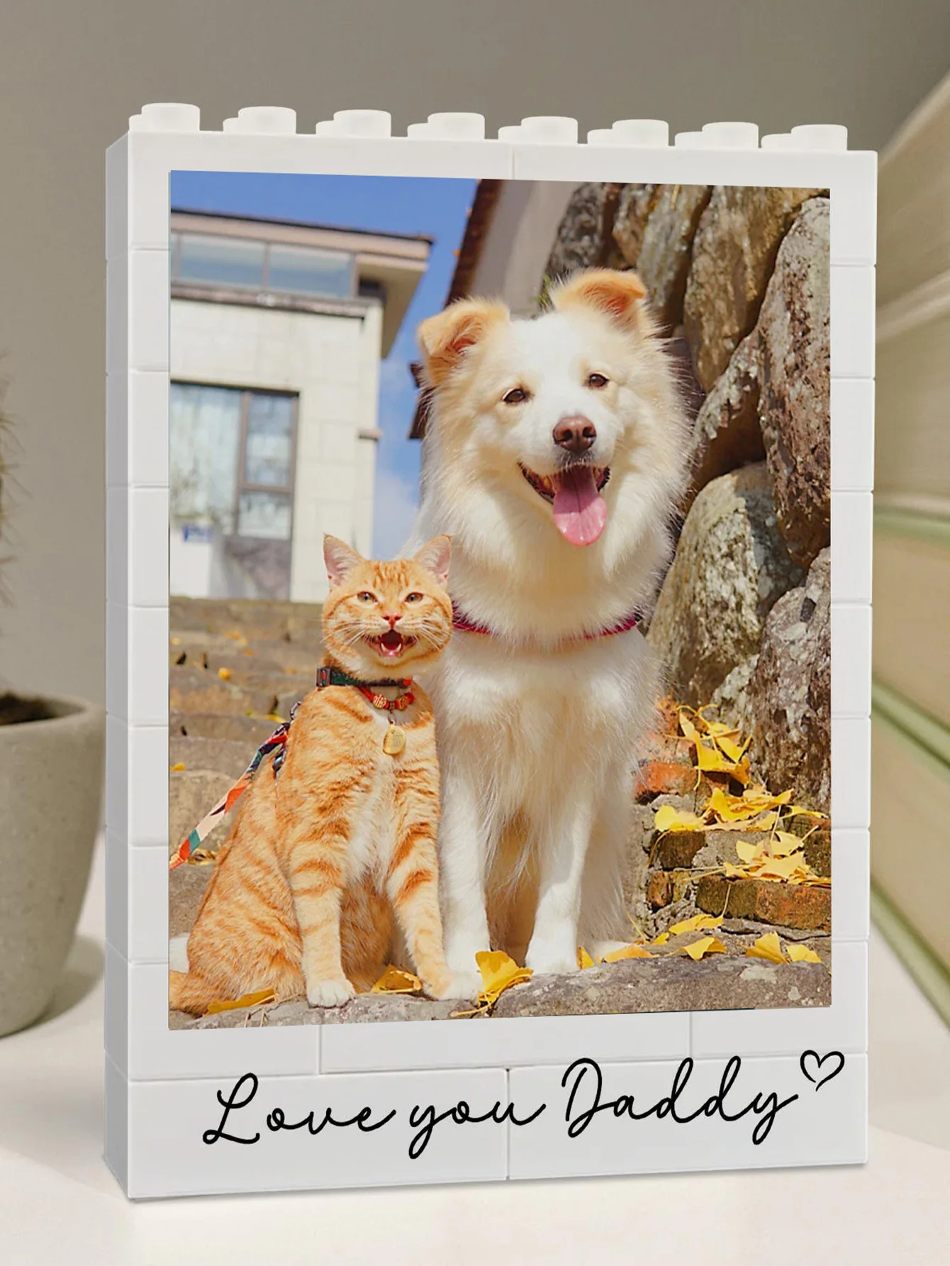 1PC Custom Pet Building Blocks - Personalized PMMA DIY Blocks with Name Custom, Creative Laser Engraved Unique Gift for Pet Love image 2