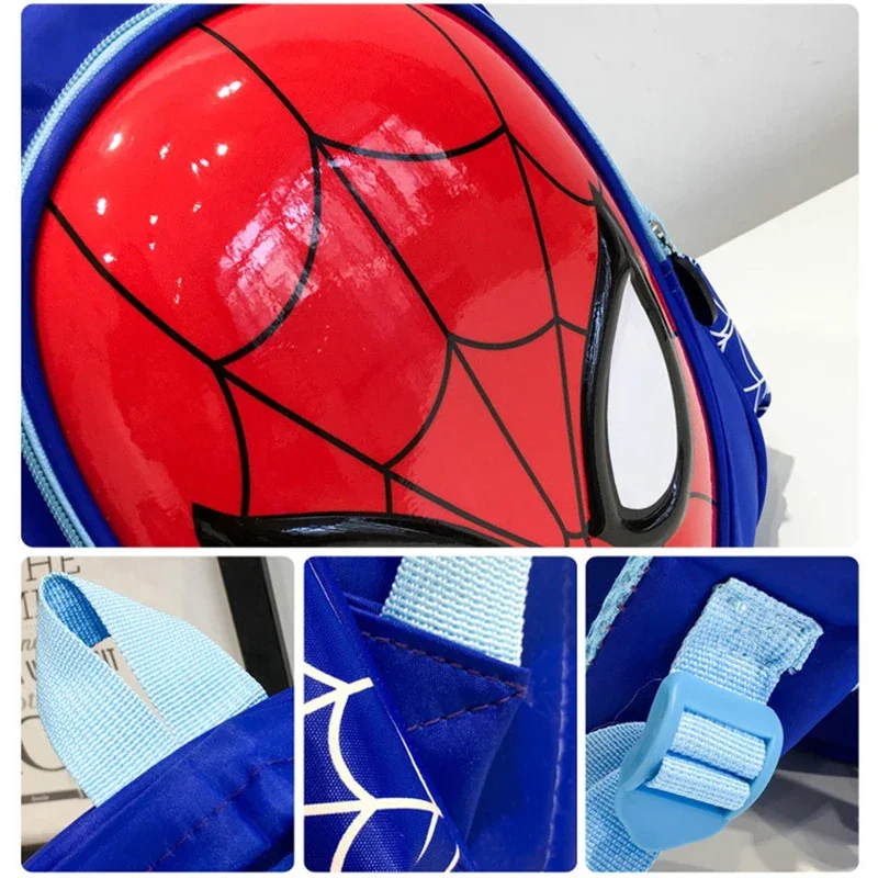 Sac à Dos d'École de Dessin Animé Spider-Man avec Motif de Smile Hero Stéréo 3D, Sacoche de Maternelle Mignonne, Cadeaux pour Enfant Garçon