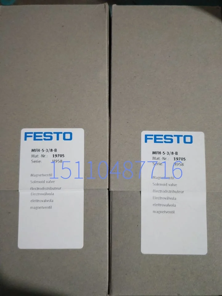 Festo FESTO Pneumatic Solenoid Valve MFH-5-3/8-B 19705 VL-5-3/8-B 14952 In Stock