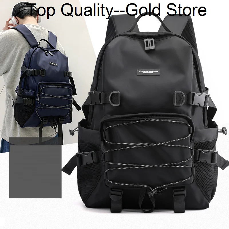 

Men Nylon Backpack Rucksack Waterproof Bag Travel Casual Male Satchel School Book Daypack Knapsack