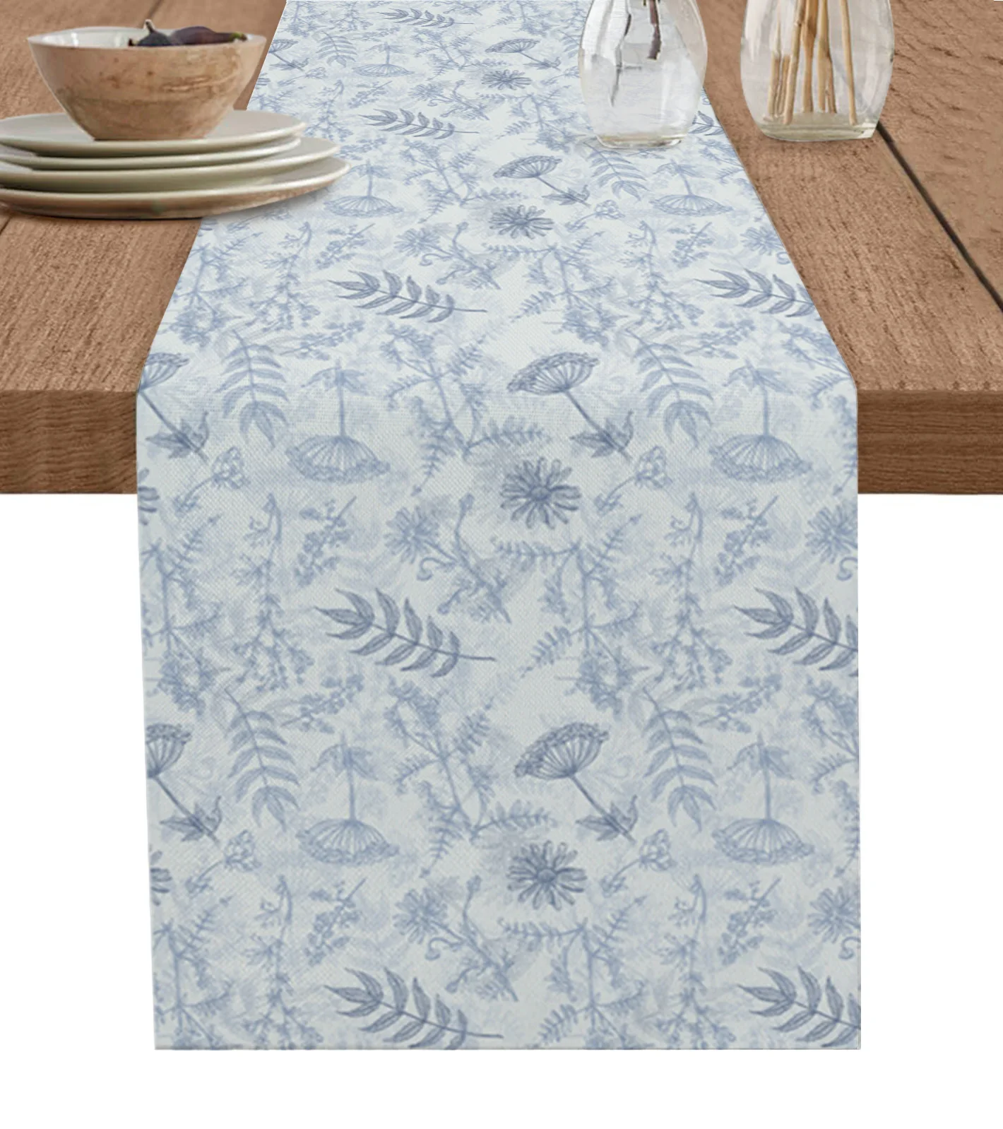 Flower Daisy Lavender Dandelion Table Runner Decoration Home Decor Dinner Table Decoration Table Decor