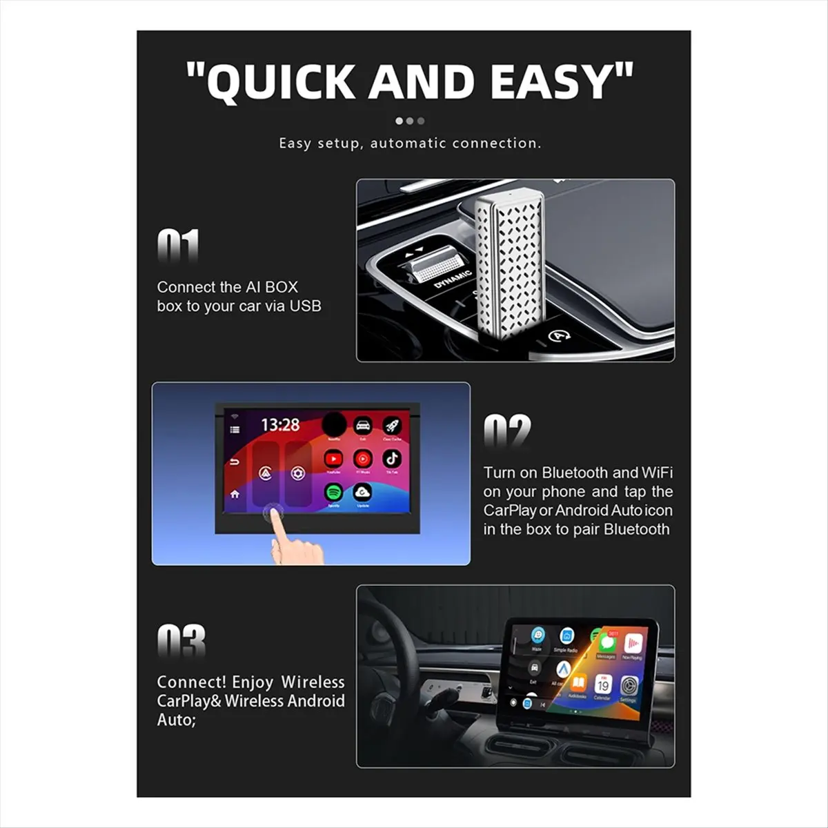 ^&*Summer sale- Android 12 Carplay AI Box Wireless Carplay Adapter Android Auto for