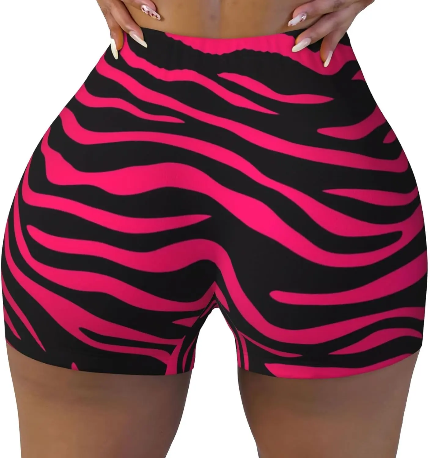 Pantaloncini da allenamento per donna Pantaloncini da motociclista elasticizzati corti da donna con controllo della pancia Pantaloncini da donna a compressione