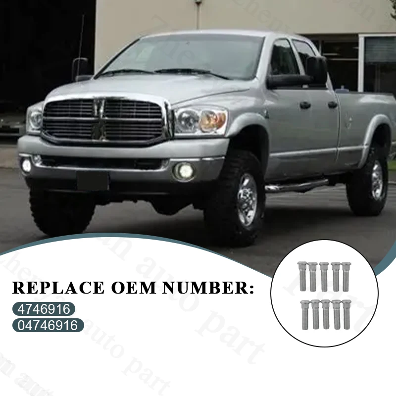 4746916 04746916 oe 1-10 Pcs Lug Stud Cars Accessories for DODGE RAM 1500 PICKUP 1997~2004 DODGE RAM 2500 PICKUP 1997~2005