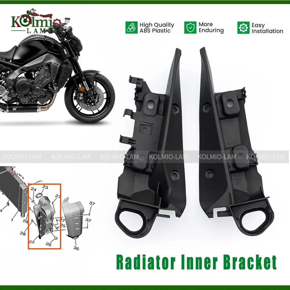 

Fit For 2021 - 2023 YAMAHA MT09 MT-09 SP Motorcycle Radiator Inner Bracket Fairing Cover ABS Plastic MT 09 2022