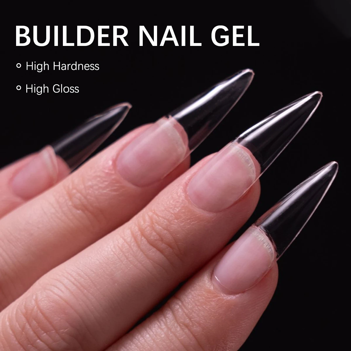 Hassleless Nail Builder Gel (15ml) — Reinforcing Nail Gel: High-Strength UV Gel Polish for Sculpting Perfect Nail Shapes