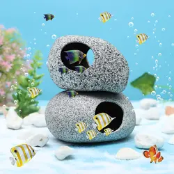 Shrimp Cichlid Natural Breeding Hiding Cave Stones Aquarium Cave Decorations  Cavern Fish Tank Betta Hideout Accessories