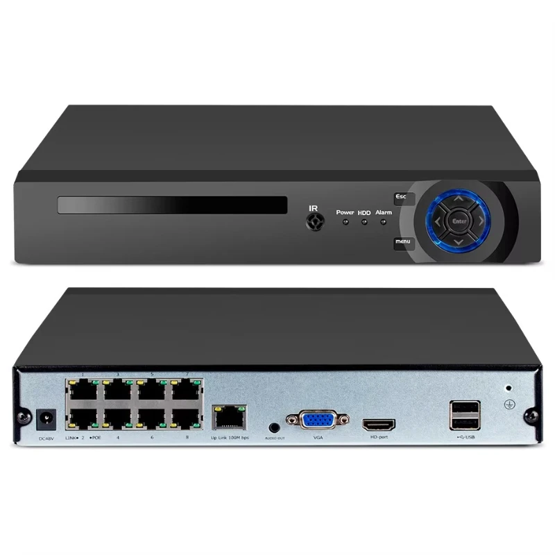 Full high definition 4K surveillance security camera CCTV network video recorder face detection