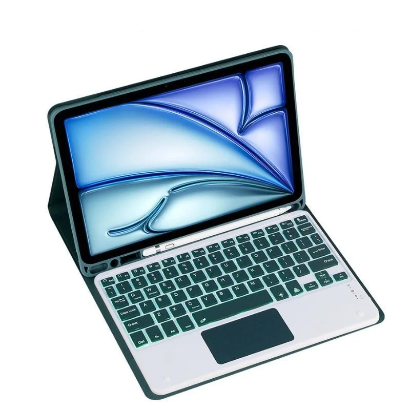 Capa de couro para teclado Samsung S10Plus aplicável com teclado Bluetooth 12.4