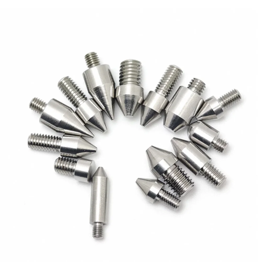 10 Stück/Beutel Edelstahl 303 Positionierstifte M6 Konischer Rundkopf mit Flachkopf Außengewinde Metall-Einsatzschraube 5mm Verriegelungsbefestigung – Detail 7