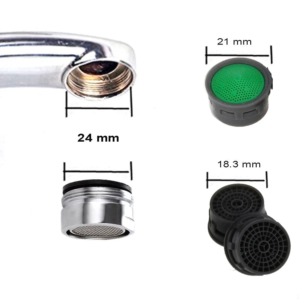 Filtro para grifo de agua de 10 piezas, burbujeador de malla, elemento de filtro para fregadero de cocina y baño, 23,6x12mm