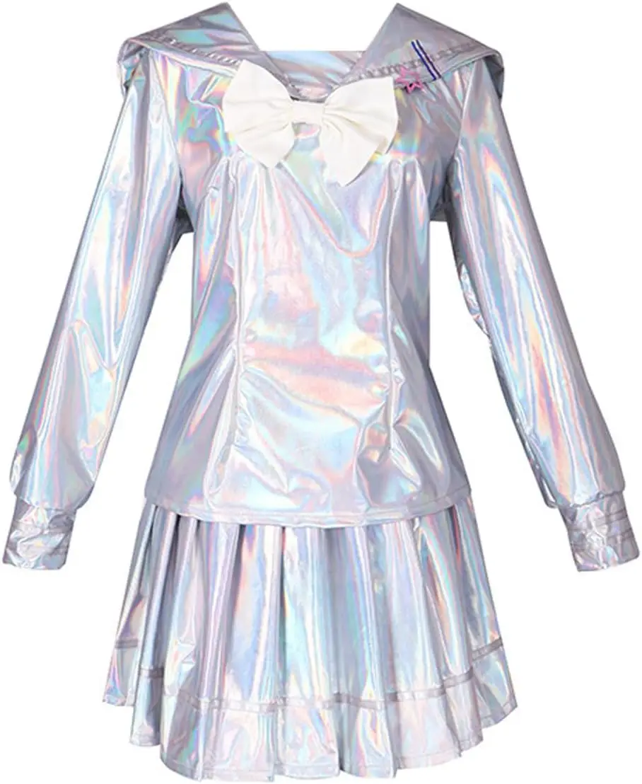 

Game NEEDY GIRL OVERDOSE KAngel Cosplay Costume Lolita Girls Beautiful Laser JK Sailor Suit