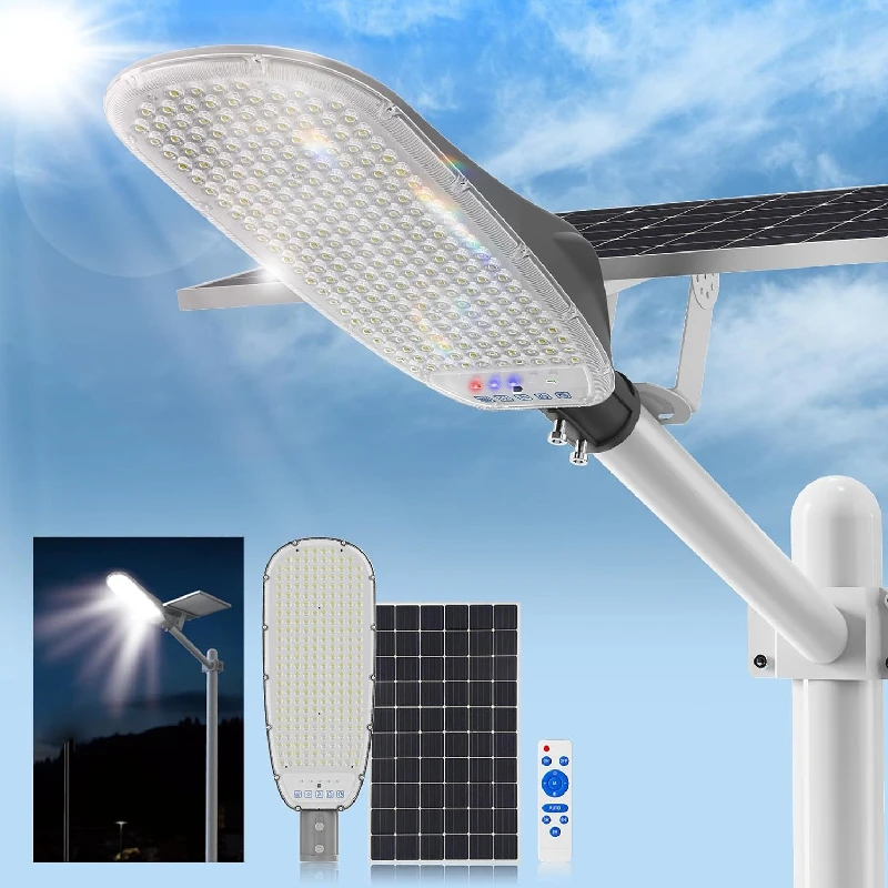 

​Modern Design Solar Street Lights Outdoor Human Motion Sensor Solar Lamp Super Bright 40000LM Waterproof IP67 Easy Install