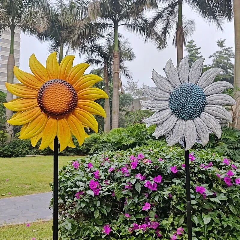 Texture sense creative windmill kindergarten seaside set decoration simulation green plant sunflower wrought iron ornament