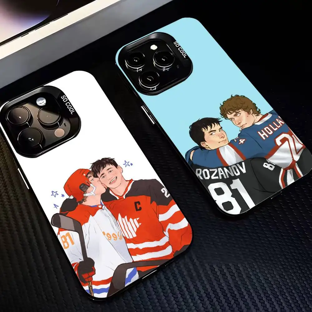 

Ilya Shane H-Heated R-Rivalry Phone Case For iPhone 17,16,15,14,13,12,11 Plus,Pro Max,XS,Colored Silver Plated Inside Cover