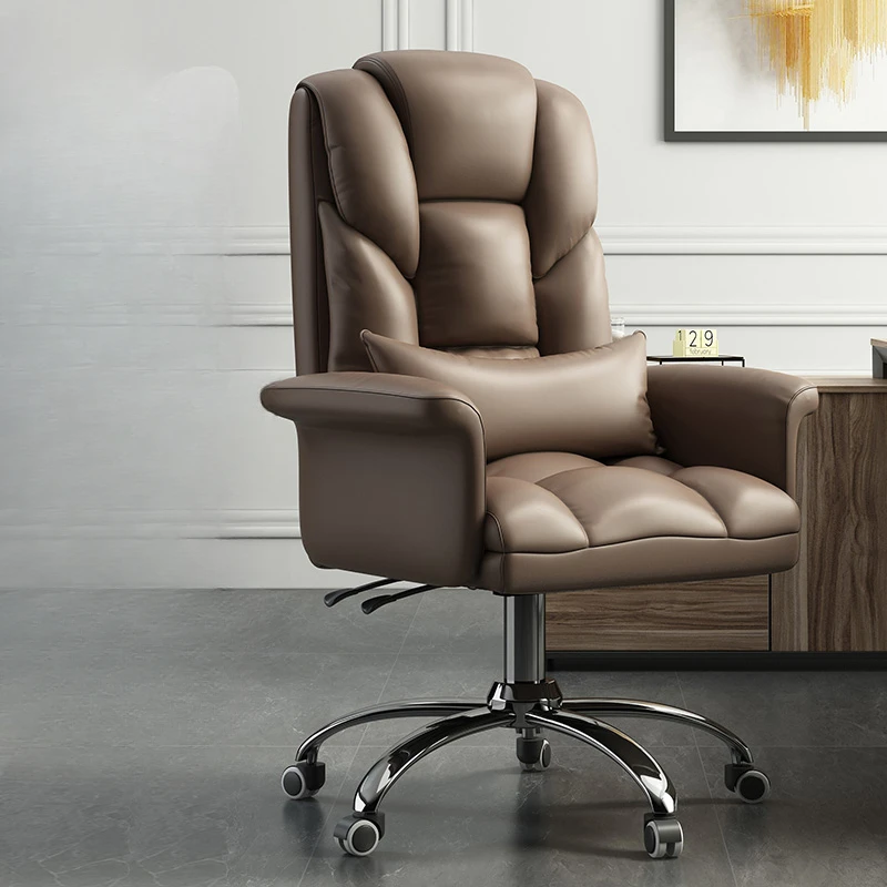 

Brown Computer Chair Comfy Gaming Work Comfortable Game Living Room Chairs Relaxation Armchair Gamer Muebles Luxury Furniture
