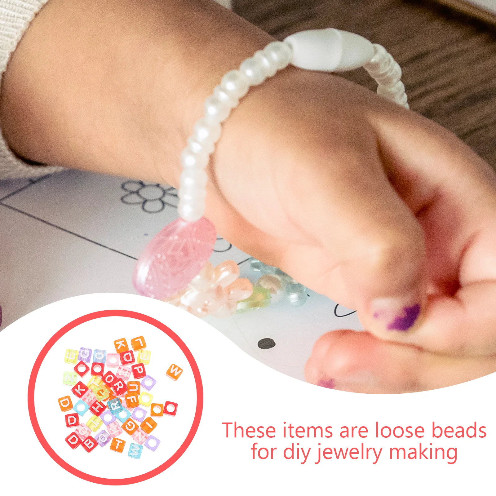 50 peças contas de alfabeto requintadas contas de letras acrílicas para joias diy artesanato pulseira colar suprimentos de enfeite