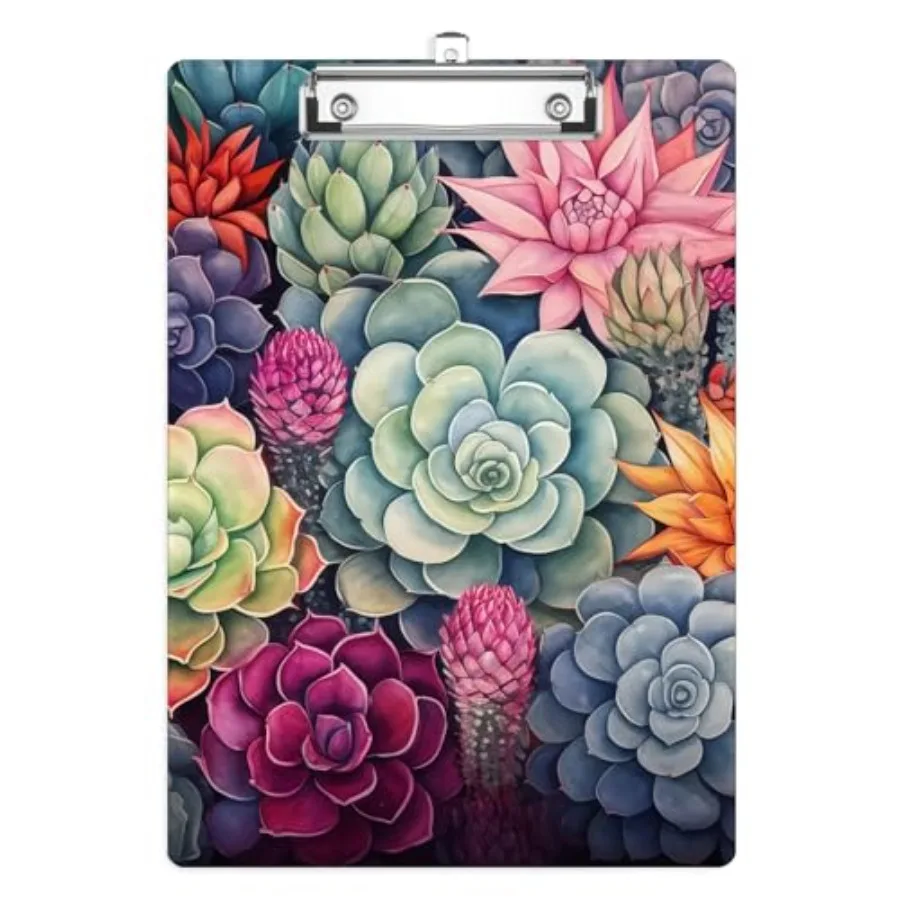 

Plastic Clipboards, Cute Fashion Clipboard Decorative 8.5" x 12.5"Standard A4 Size Clipboards, Acrylic Clipboard for Teacher, S