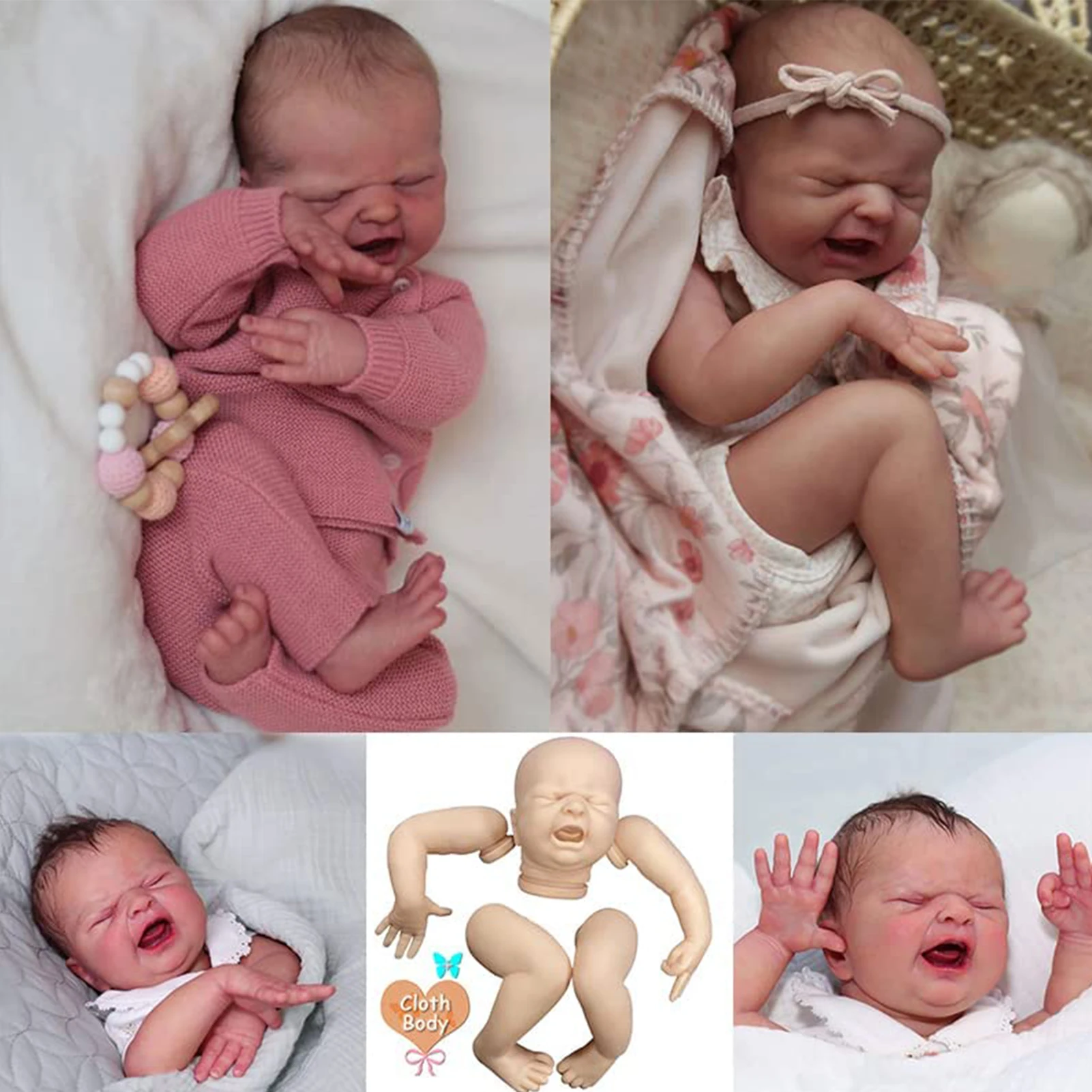 19inch Reborn Dolls Silicone Mold Kit MARIA \