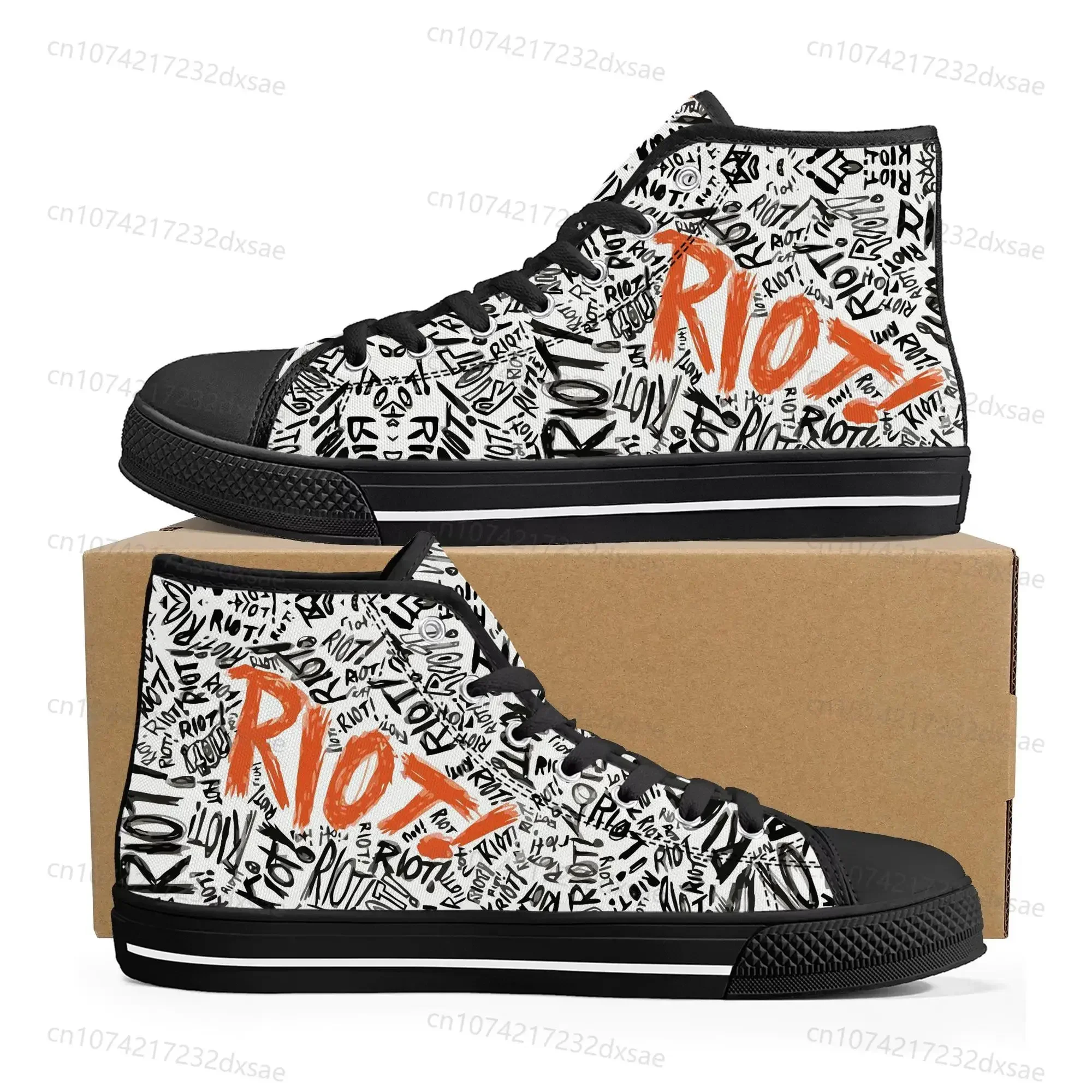 Paramore Rock Band Pop Baskets en toile pour hommes et femmes, Chaussures de couple décontractées, Chaussures personnalisées, Chaussures de rencontre pour adolescents, Haute qualité