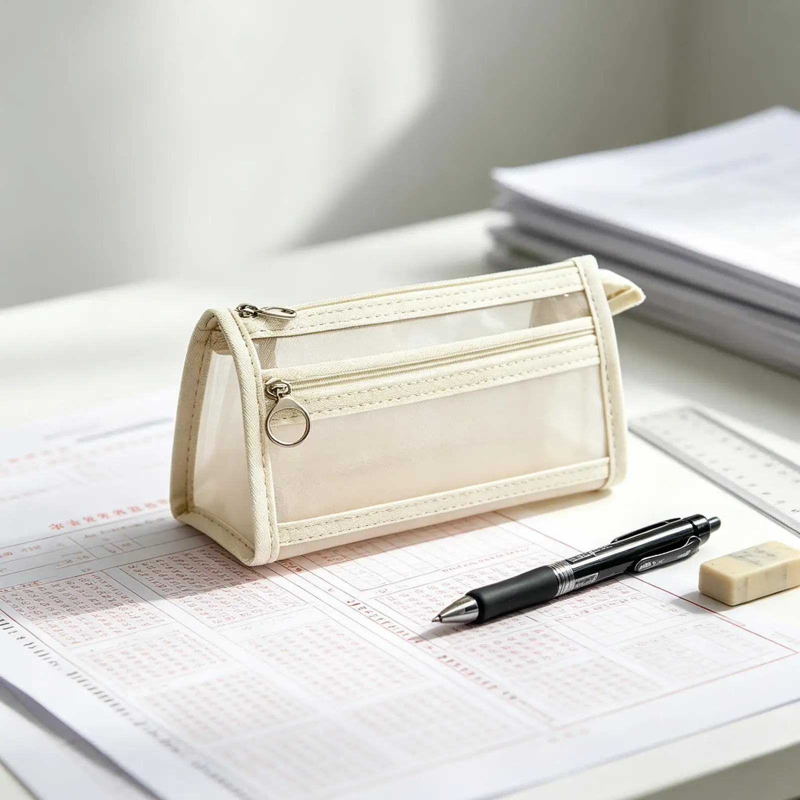 cute-pencil-pouch-aesthetic-smooth-zipper-stationary-organizer-large-capacity-pencil-case-for-kids-girls-students-teacher-school