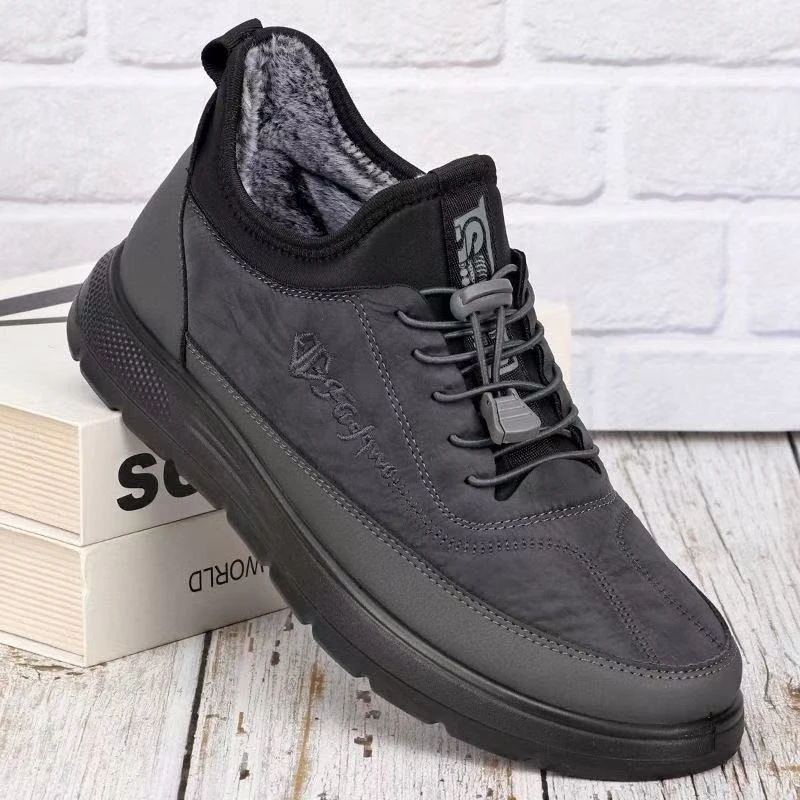 Men's winter sports anti slip snow boots, cotton shoes with thick velvet and warmth, sports shoes