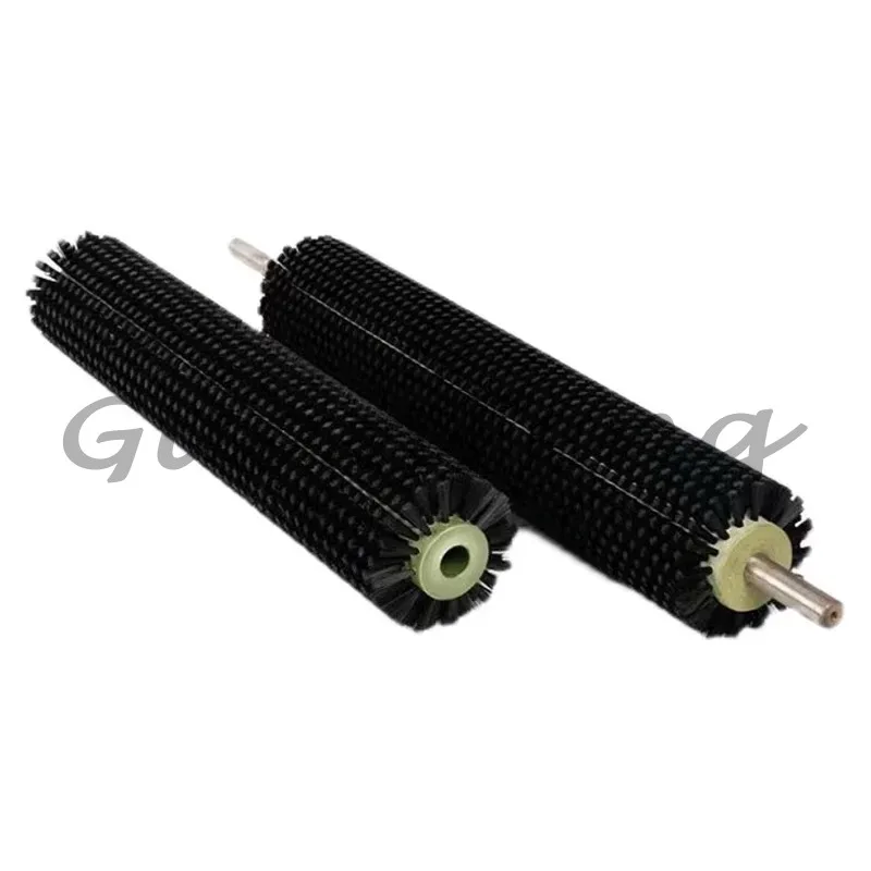Industrial nylon line drum cylindrical brush roller cleaning dust removal and polishing machine