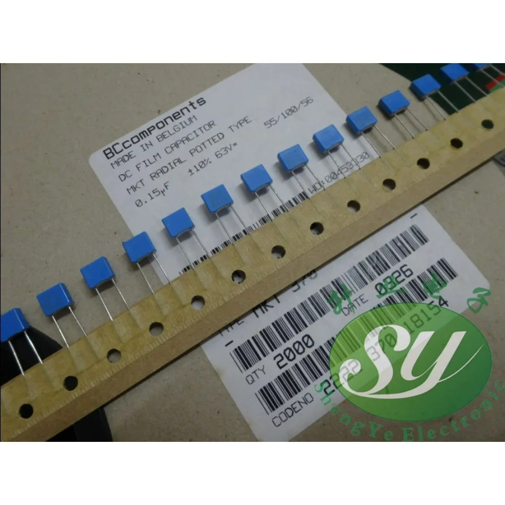 

20PCS MKT370 0.15uf/63v 150nf u15 154 brand new 5mm film capacitor