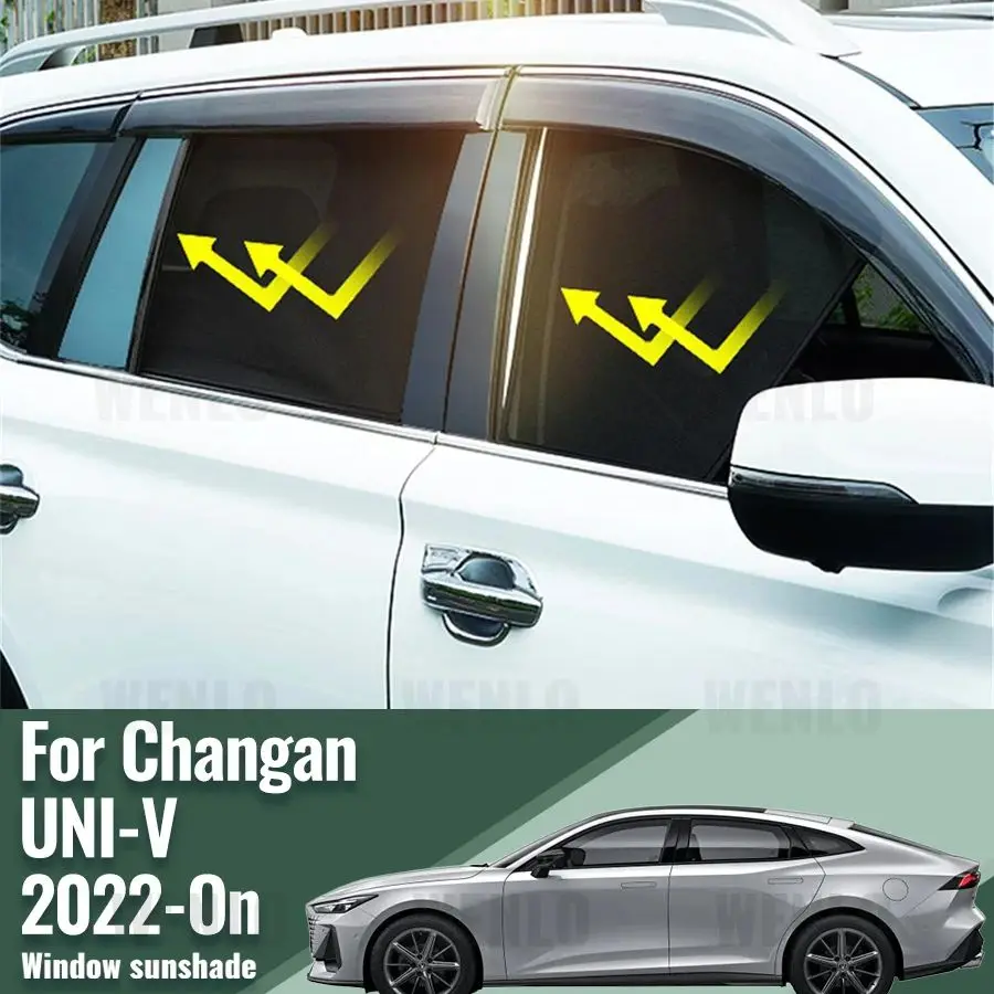 

For Changan UNI-V 2024 2022 2023 Side Window Sun Shade Visor Magnetic Car Sunshade Front Rear Windshield Frame Curtains Shield